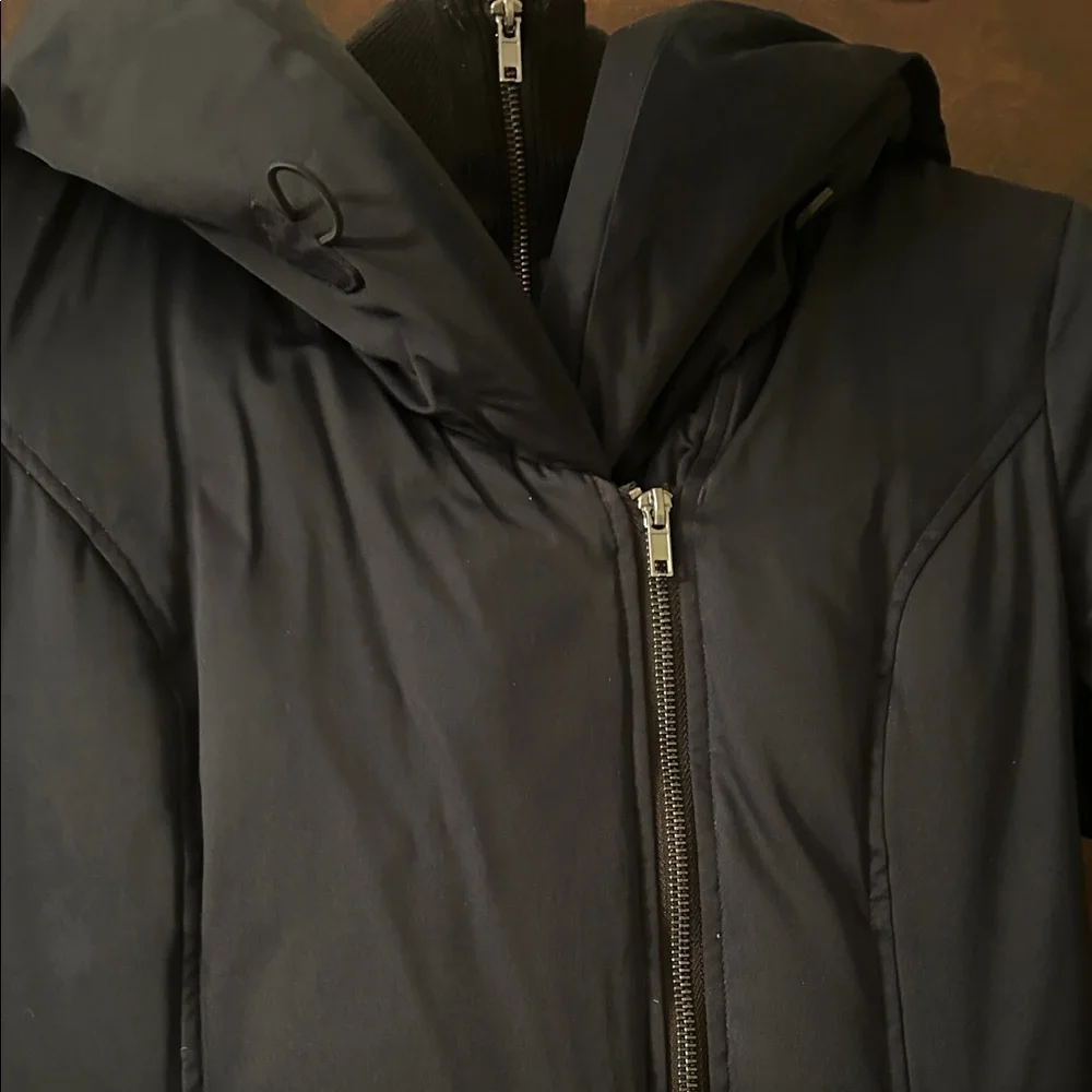 Soia & Kya luxury Women's Navy Hooded Coat - Picture 2 of 11
